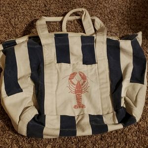 Large Washed Canvas Duffle Beach Bag Tote